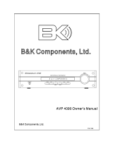 B&K AVP 4090 User manual