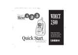 Uniden WDECT 2300 User manual