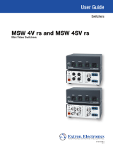 Extron electronics MSW 4V rs Series User manual