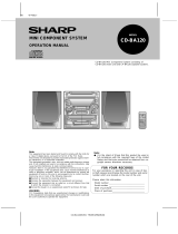 Sharp CD-BA120 User manual