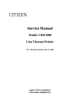 Citizen CBM1000 User manual