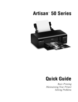 Epson 50 - Artisan 50 - Printer User manual