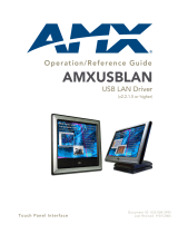 AMX AMXUSBLAN User manual