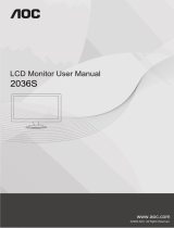 AOC 2036S User manual