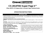 Crimestopper Security Products Super Page V CS-2014TW2 User manual