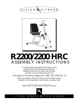 Vision Fitness R2200HRT User manual