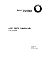 Lucent Technologies 7400B User manual