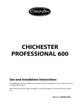 Cannon CHICHESTER PROFESSIONAL 600 10578G User manual