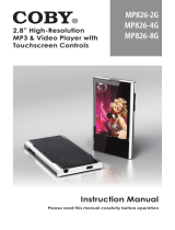 Coby MP826-4G User manual