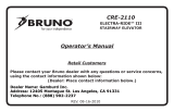 Bruno 2110 User manual