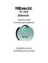 Albrecht bt 2000 bluetooth User manual
