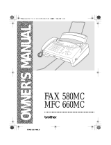 Brother 580MC User manual