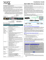 AMX Multimedia Server MAX MMS-01S User manual