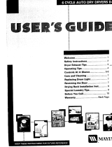 Maytag MD491 User manual