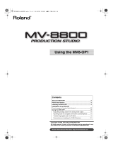 Roland MV8-OP1 Owner's manual