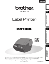 Brother QL 650TD - P-Touch B/W Direct Thermal Printer User manual