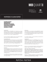MB QUART RLP304, RLP 254 2010 Owner's manual