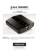 Meridian D-ILA 1080MF1 User manual