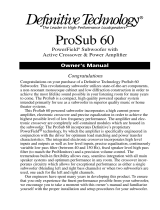 Definitive Technology PowerField ProSub 60 User manual