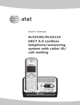 AT&T 4 Handset DECT 6.0 Expandable Cordless Telephone with Answering System & Handset Speakerphone User manual