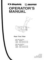 Snapper 7016 User manual