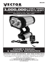 Vector 3,000,000 CANDLE POWER SPOTLIGHT Owner's manual