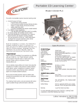 Califone CD102-PLC User manual