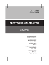 Citizen CT-666N User manual