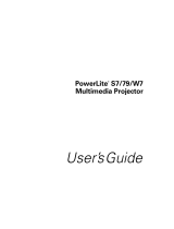 Epson W7 User manual