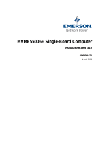 Emerson MVME55006E User manual