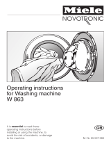 Miele W 863 User manual