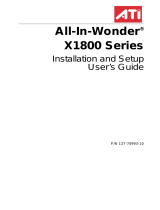 ATI Technologies All-In-Wonder X1800 Series User manual