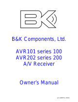 B&K AVR101 User manual