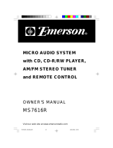 Emerson MS7616 User manual