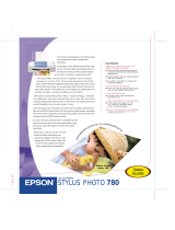 Epson Stylus Photo 780 User manual