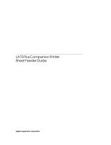 Digital Equipment Corporation LA75P User manual