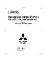Mitsubishi MZ360217EX User manual