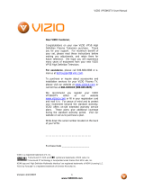 Vizio VP50 - HDTV - 50" Plasma TV User manual