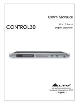 Alto CONTROL30 User manual