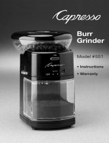 Capresso 121 User manual