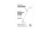 Craftsman 74815 - 18 Volt Cordless 12 in. Line Trimmer User manual