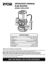Porter-Cable R161 User manual