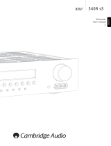 Cambridge Audio Azur 540R V3 User manual