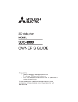 Mitsubishi Electric 3DC-1000 User manual