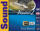 Creative Sound Blaster Audigy 2 Platinum eX User manual
