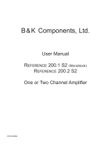 B&K Reference 200.2 Series II User manual