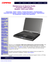 Compaq Presario 1800 - Notebook PC User manual