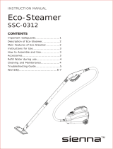 Sienna Eco-Steamer SSC-0312 Owner's manual