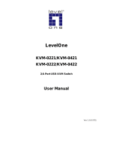LevelOne KVM-0221/KVM-0421 User manual