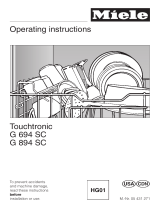 Miele TOUCHTRONIC G 894 SC User manual